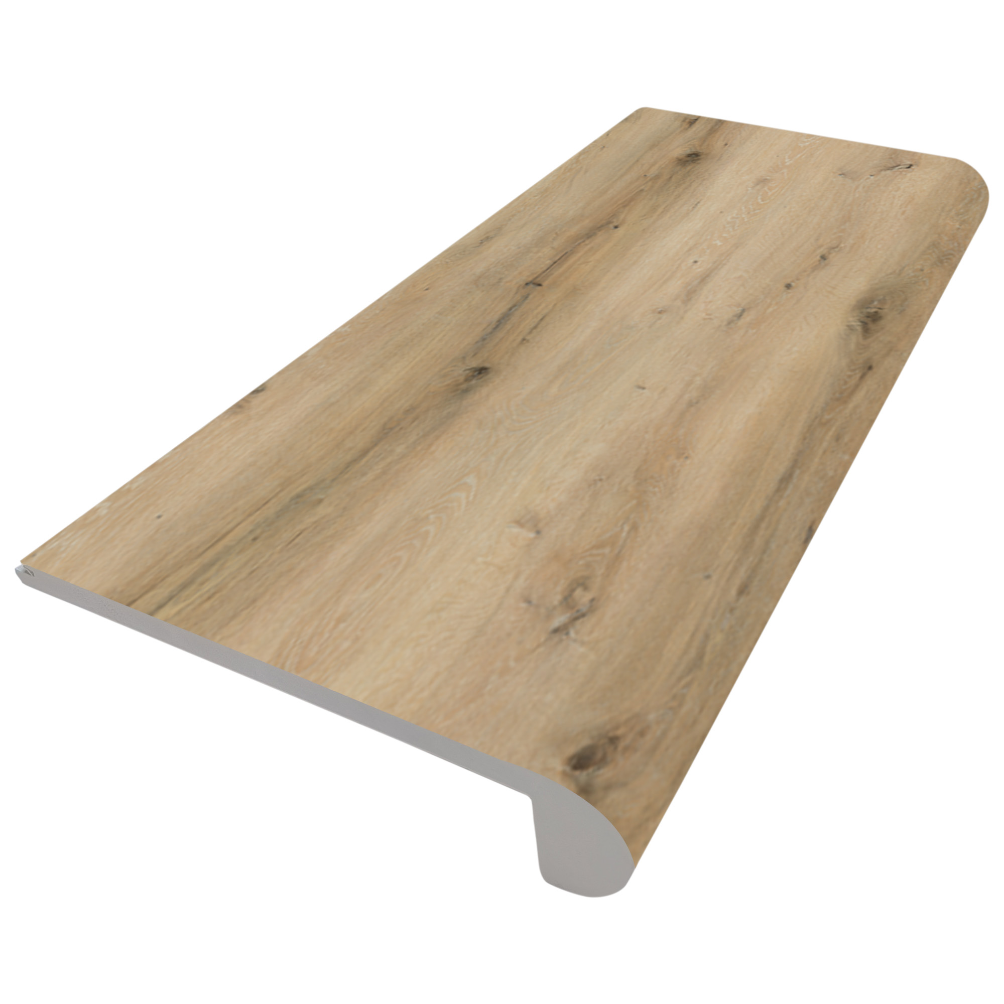 Natural Essence Plus Series LI-NE208-S Flush Stair Nose, 94-1/2 in L, 4.34 in W, 0.2 in Thick, SPC, Tresor